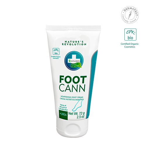 Footcann  crema nutritiva para los pies de " Annabis "