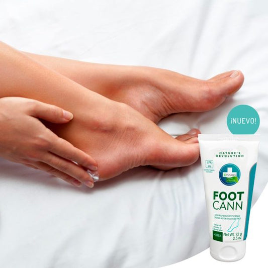 Footcann  crema nutritiva para los pies de " Annabis "