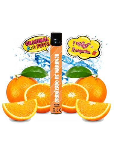 Vap Wpuff 600 puffs - Granizado de Naranja